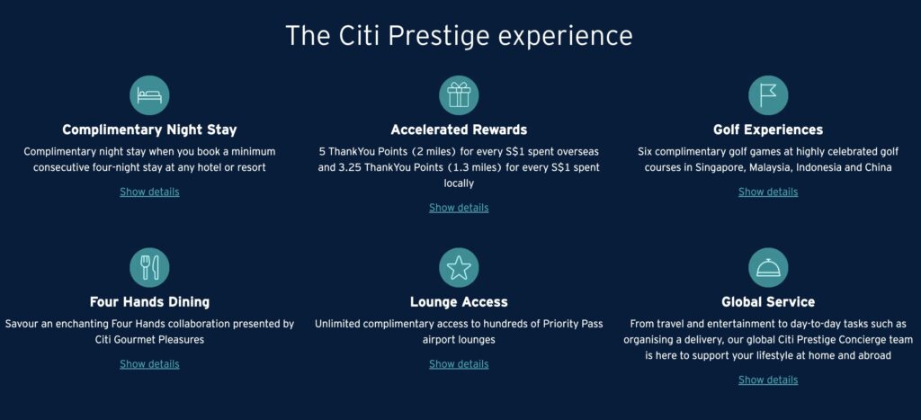 Review: Citi Prestige Card Singapore