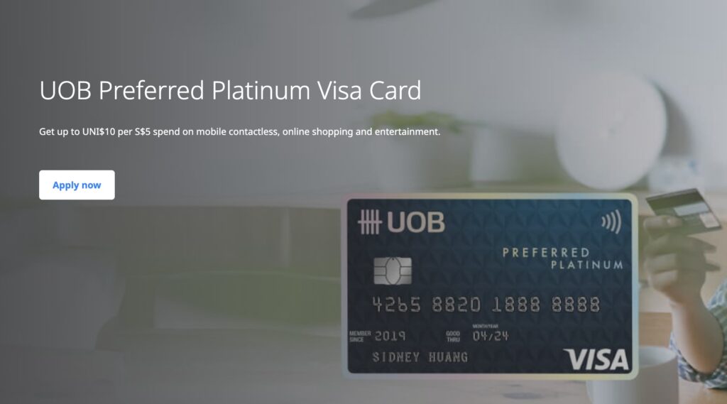 Review: UOB Preferred Platinum Visa Card Singapore